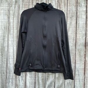 SPANK black zip up sport jacket